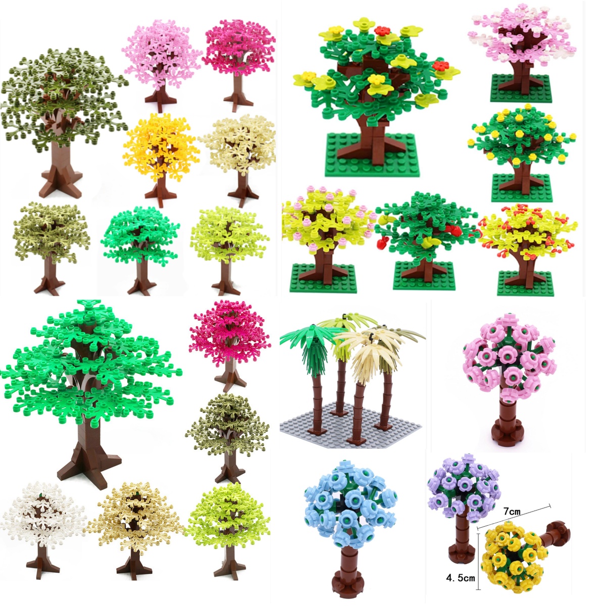 Bonsai Garden Lego Set - المباني كتل شجرة زهرة مجموعات مدينة