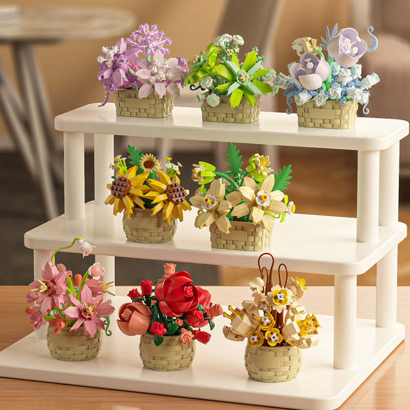 Bonsai Garden Lego Set - مجموعة مكعبات بناء نموذجية للنباتات العصارية