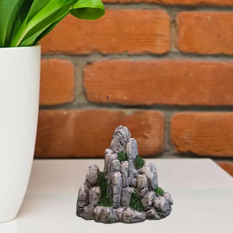 1 قطعة جبل مصغر وهمية حجر الاص - مراجعة Bonsai Rock Garden وسعره