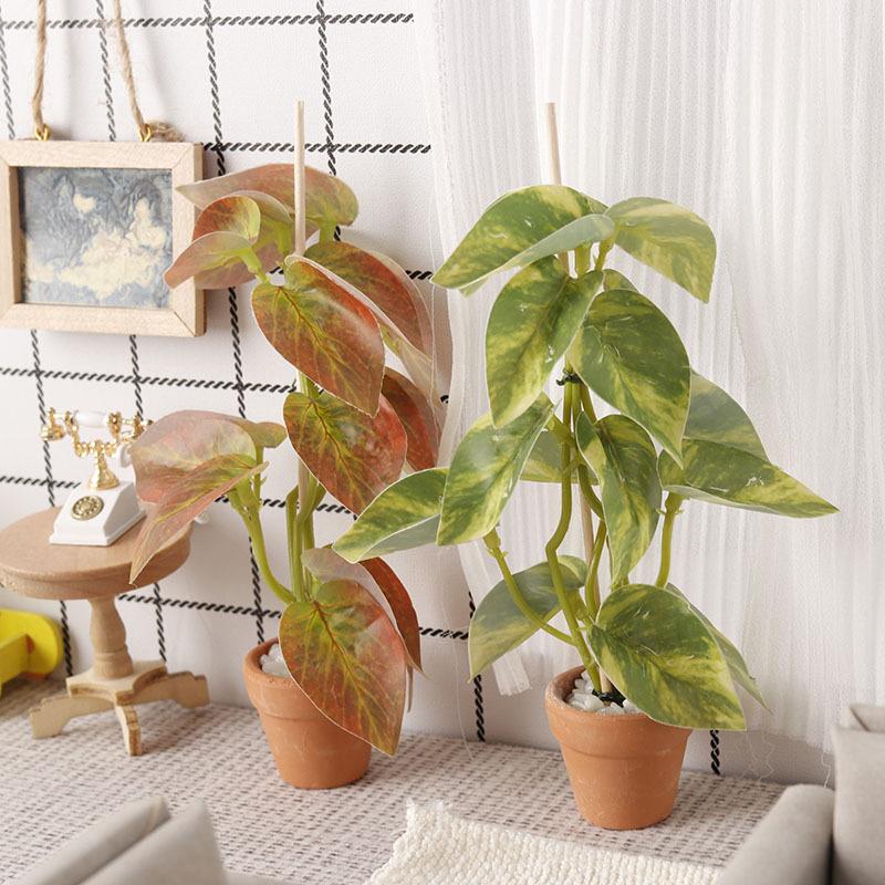1/12 دمية محاكاة النباتات الخض - مراجعة Bonsai Garden Decor وسعره