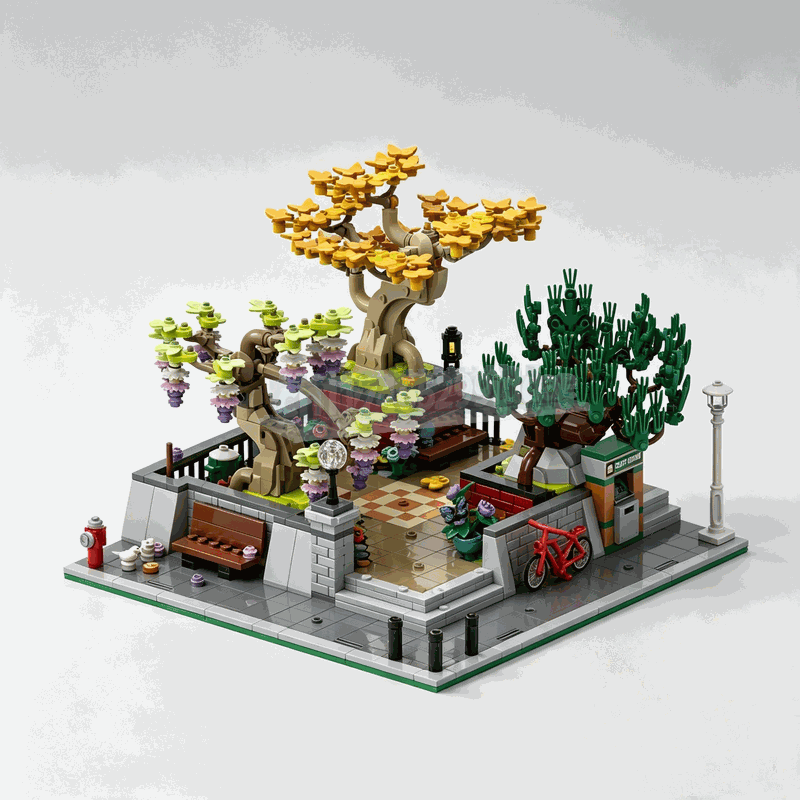 1309 قطعة من مكعبات بناء شجرة  - مراجعة Bonsai Garden Lego Set وسعره
