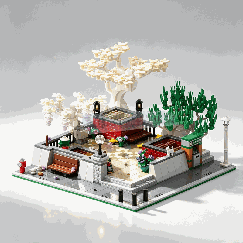 1309 قطعة من مكعبات بناء شجرة  - مراجعة Bonsai Garden Lego Set وسعره