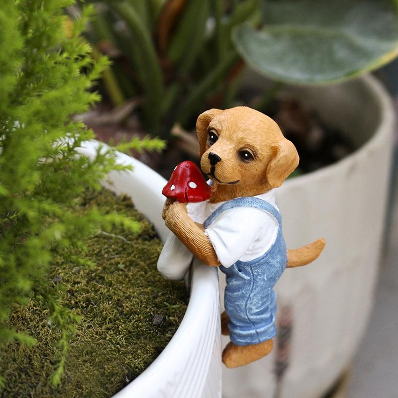 تمثال كلب لطيف معلق من الراتنج - مراجعة Us Bonsai Garden وسعره